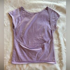 Backless Purple Top